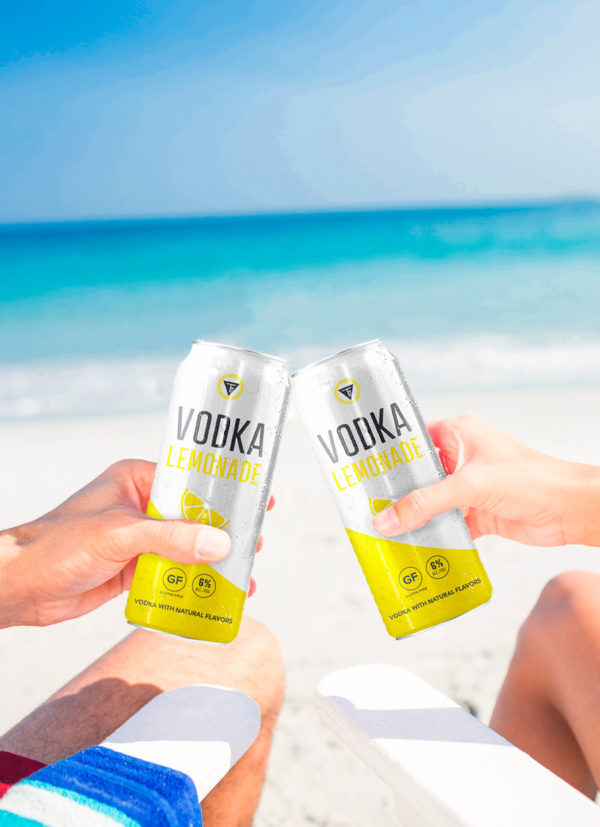 Trinity Vodka Lemonade by the beach